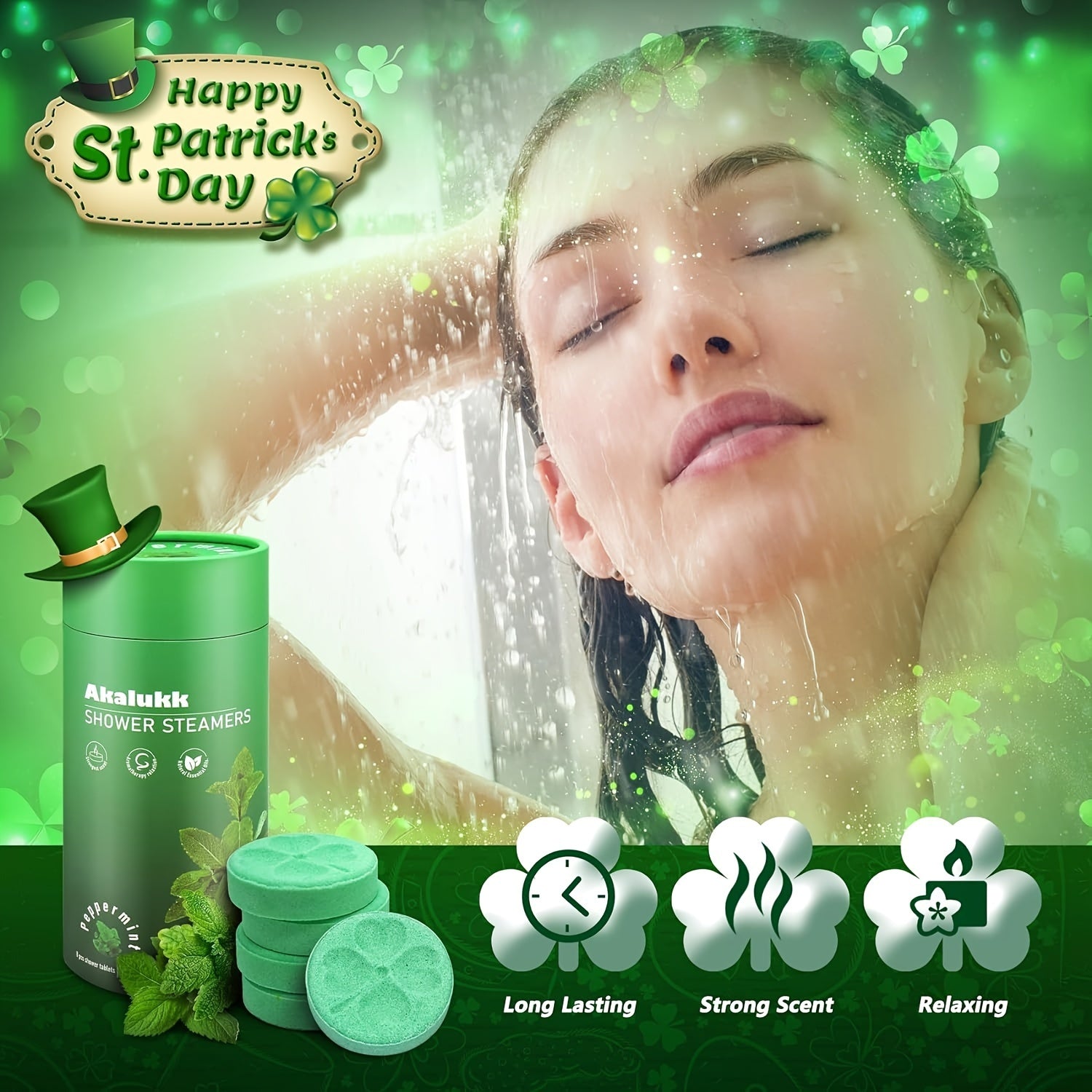 8 Packs Peppermint Aromatherapy Shower Steamers