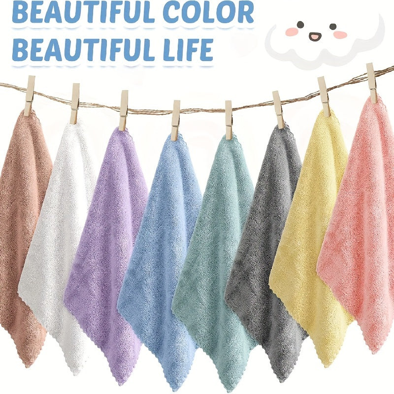 20pcs Soft & Absorbent Solid Color Washcloths