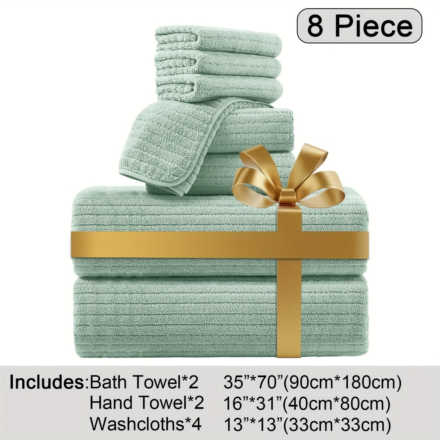 Oversized Bath Towels Set Microfiber