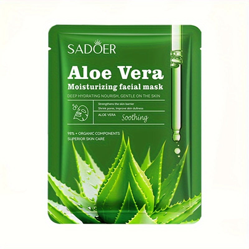 3/6pcs Aloe Vera Rich Hydration Facial Mask Set