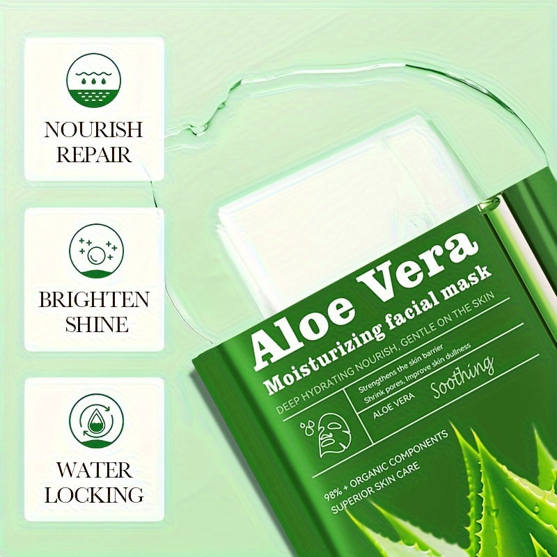 3/6pcs Aloe Vera Rich Hydration Facial Mask Set