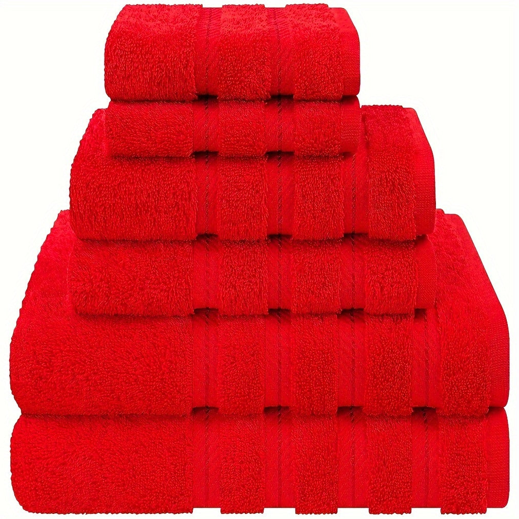6pcs Purple Towel Set