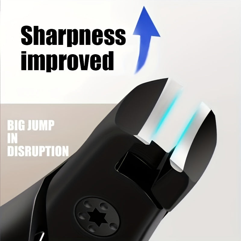 Professional Stainless Steel Nail Clippers with Anti-Splash Cover
