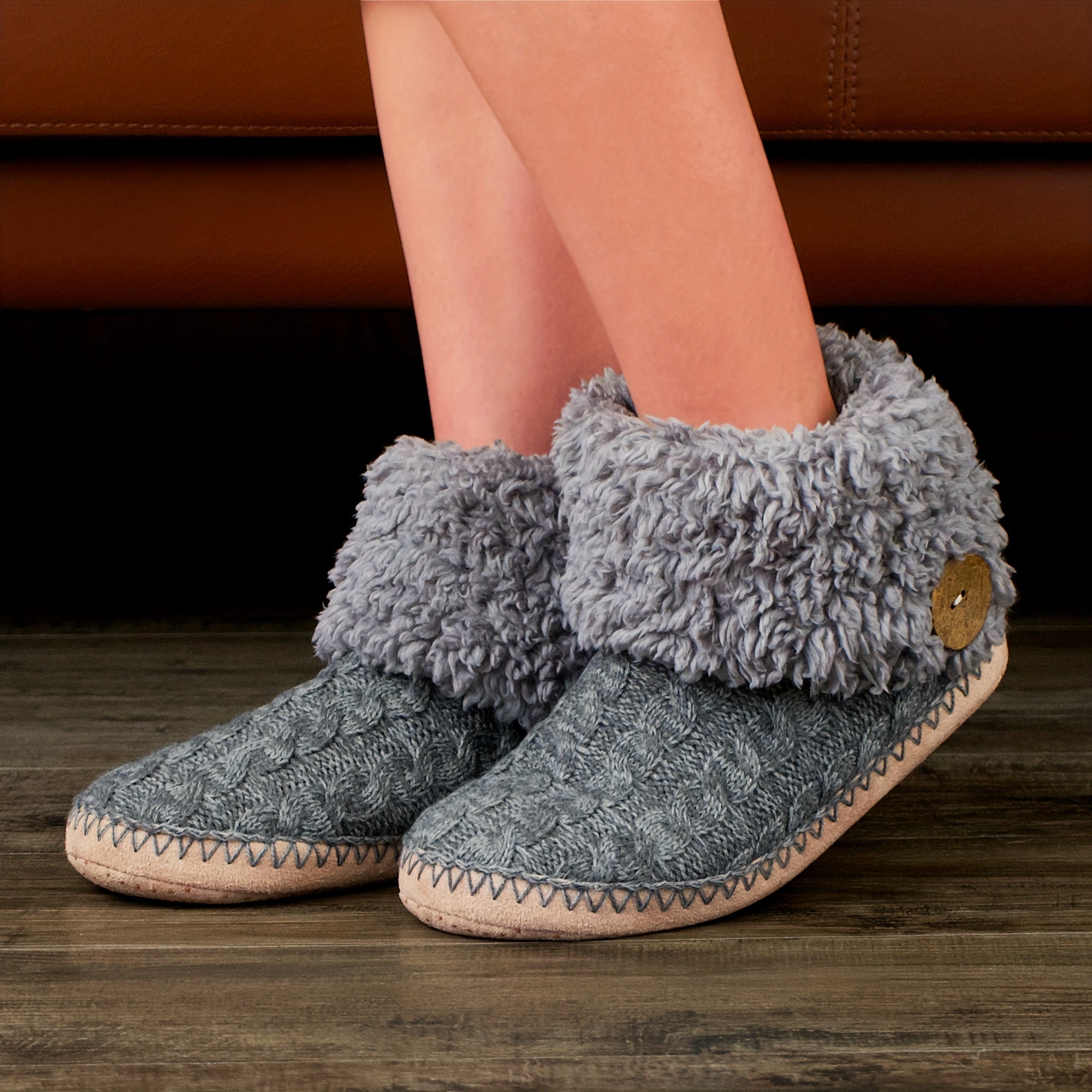 Women's Fuzzy Bootie Slippers