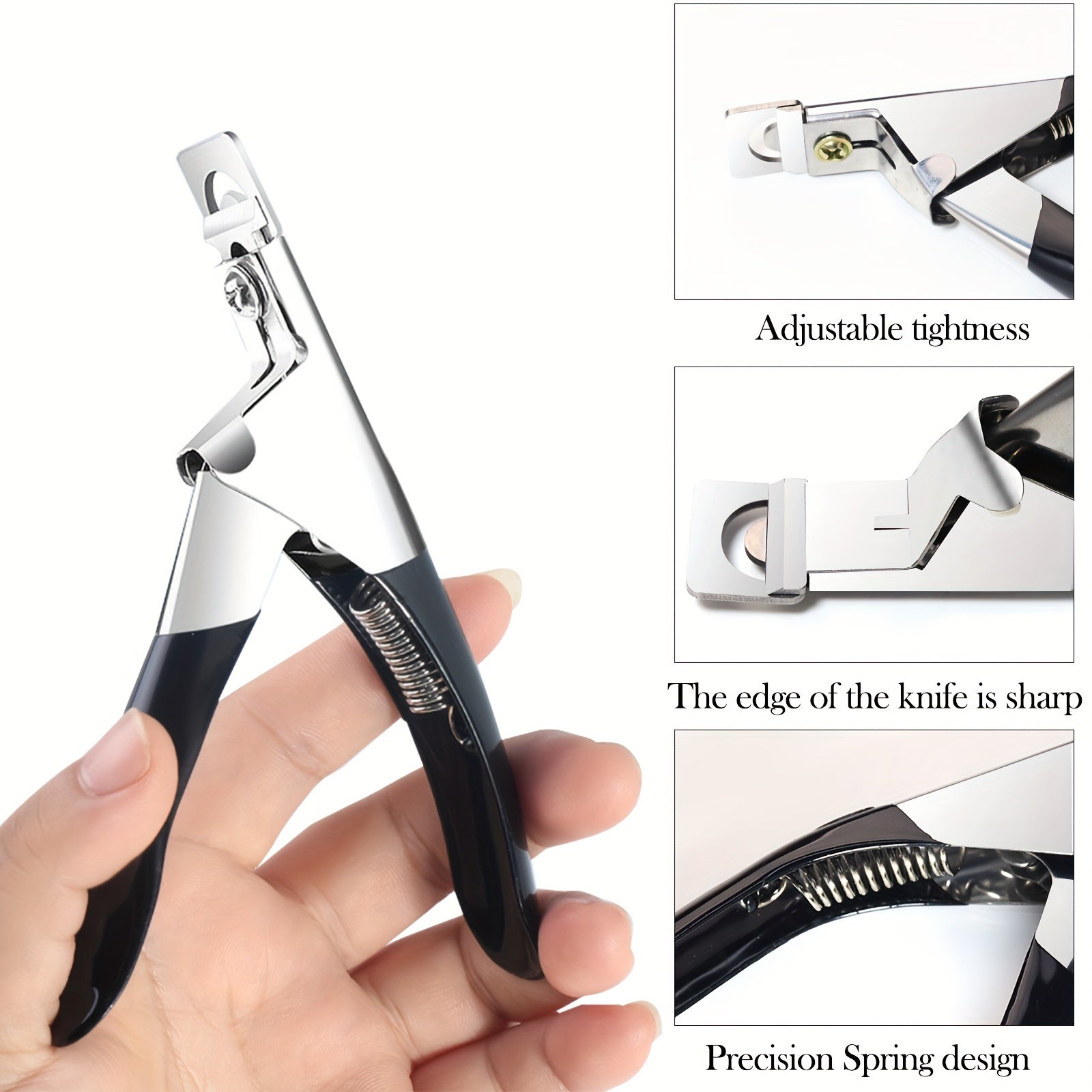 U-shaped Nail Clippers, Sharp Edge Fingernail and Toenail Clipper Cutter