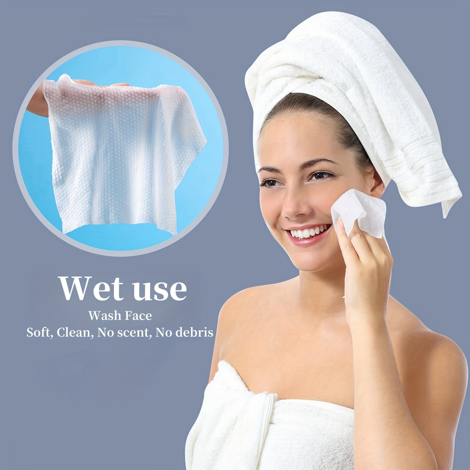 100 Count Disposable Towels Thick Face Towel