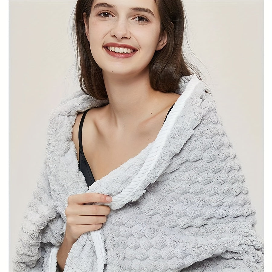 4-Pack Waffle Weave Bath Towels, Ultra-Absorbent Microfiber Towels