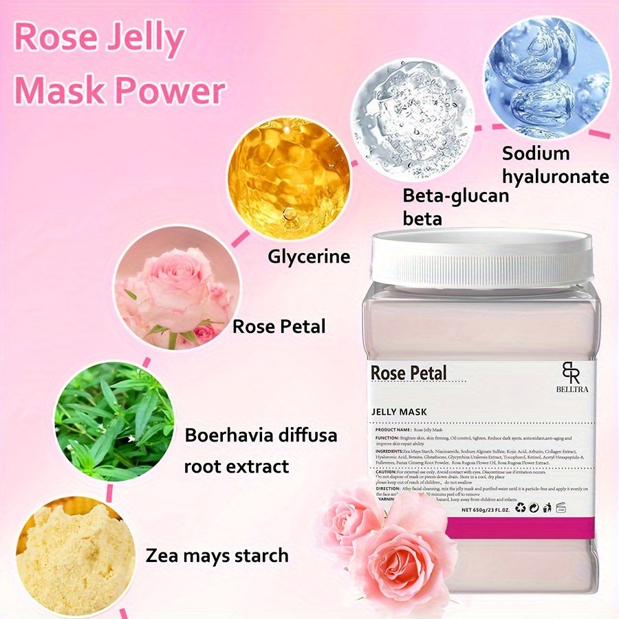 Rose Petal Jelly Facial Mask Powder