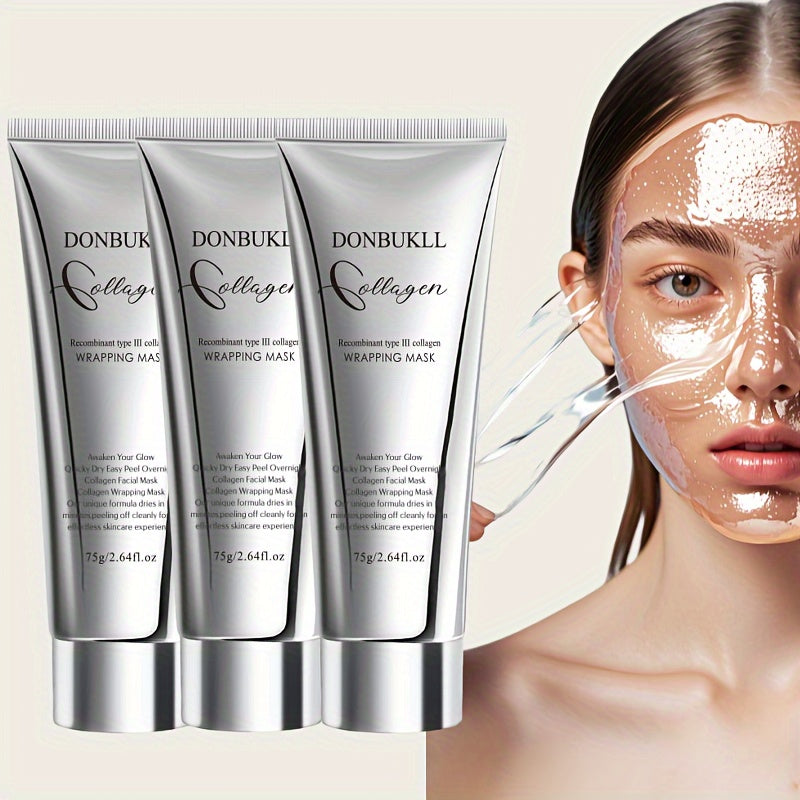 DONBUKLL Collagen Overnight Wrapping Peel Off Facial Mask Pack