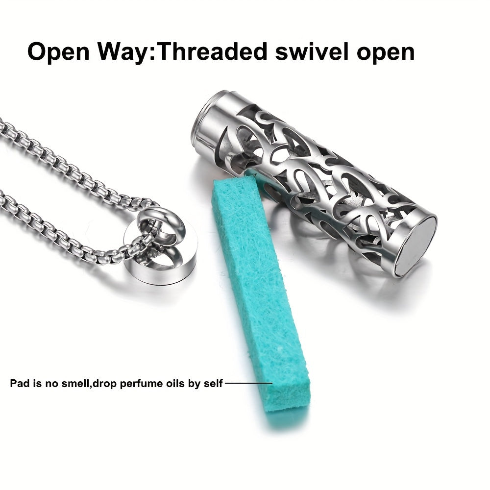 Stainless Steel Aromatherapy Necklace