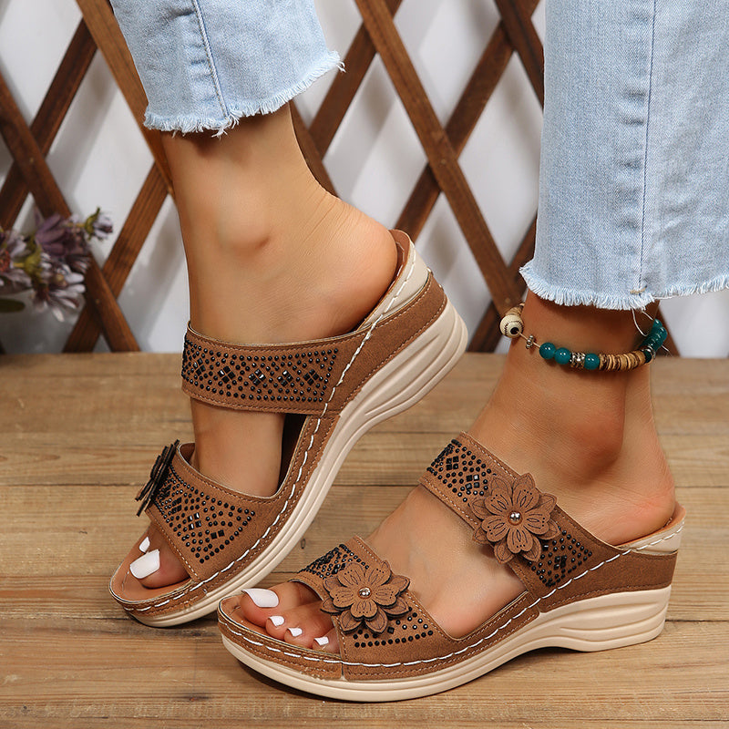 Slip-On Platform Slippers for Women