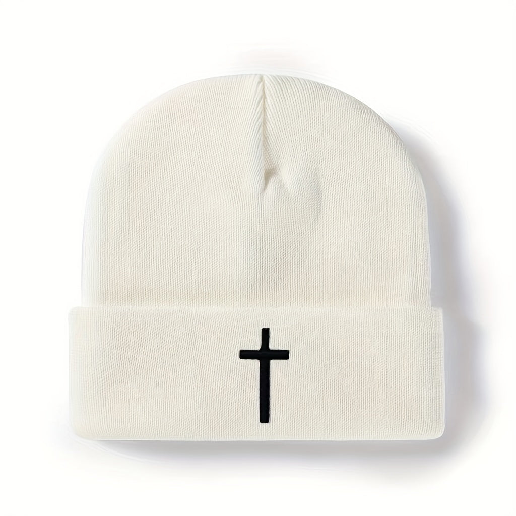 Embroidered 3D Knitted Hat - Faith & Comfort Warm Beanie
