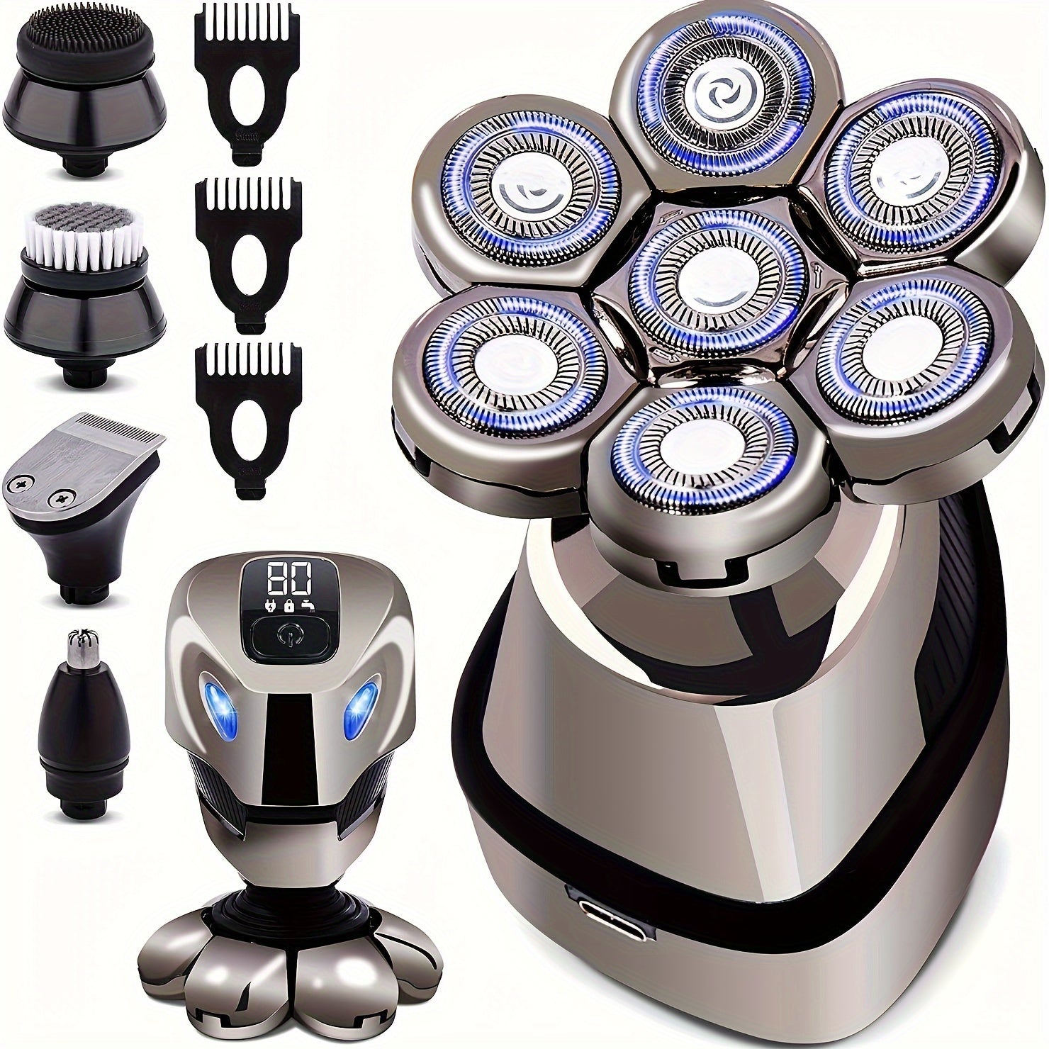 Men's 5-in-1 All-in-One Electric Shaver & Grooming Kit