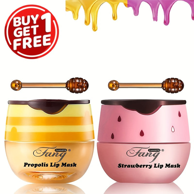 [Buy 1 Get 1 Free]2 Pack Bee Balm Lip Balm Honey Pot