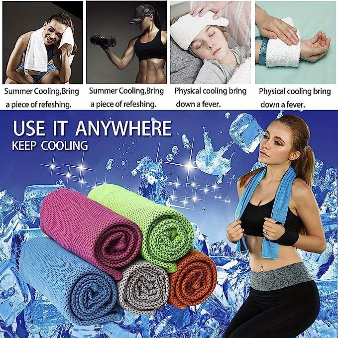 4pcs Cooling Towels (35.4 * 11.8 Inches)