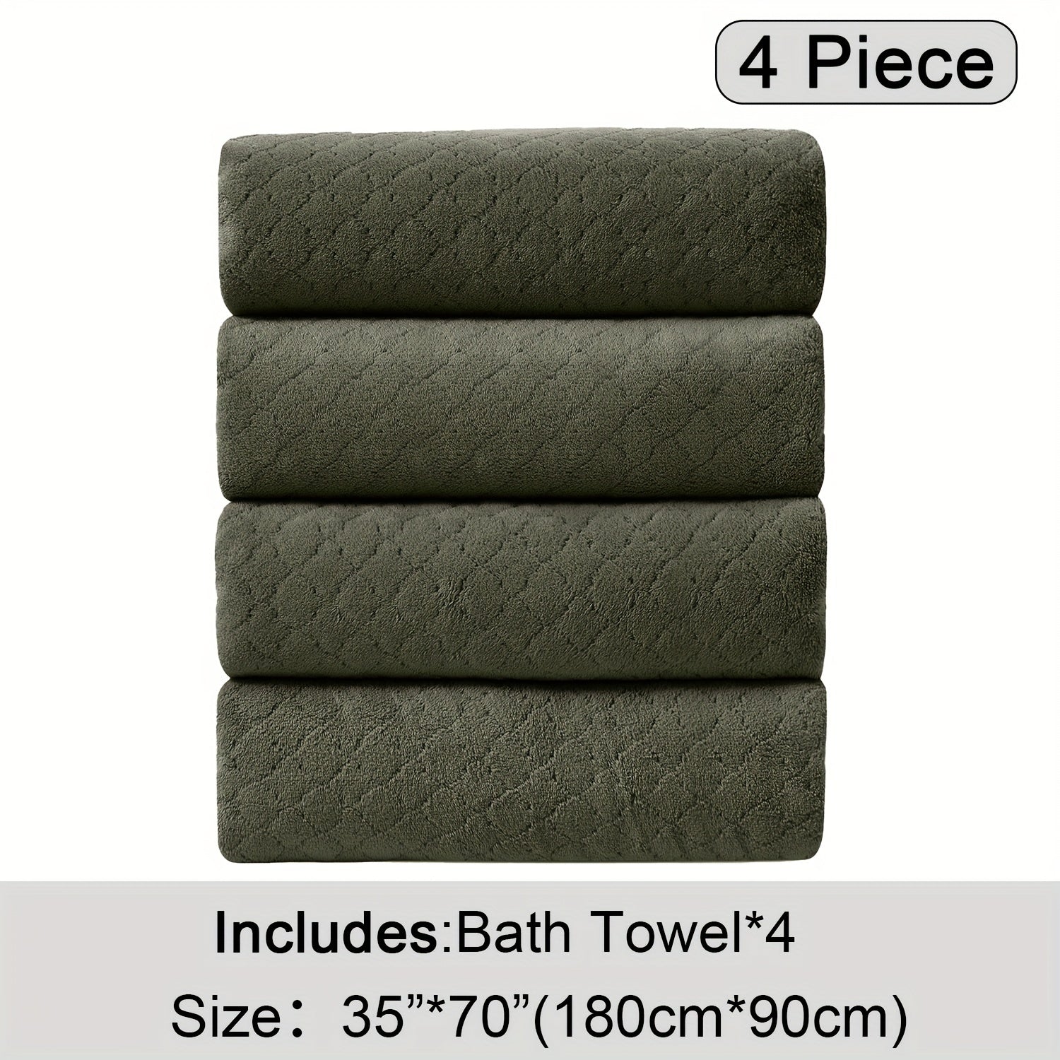 Extra Large Bath Towel Microfiber Set