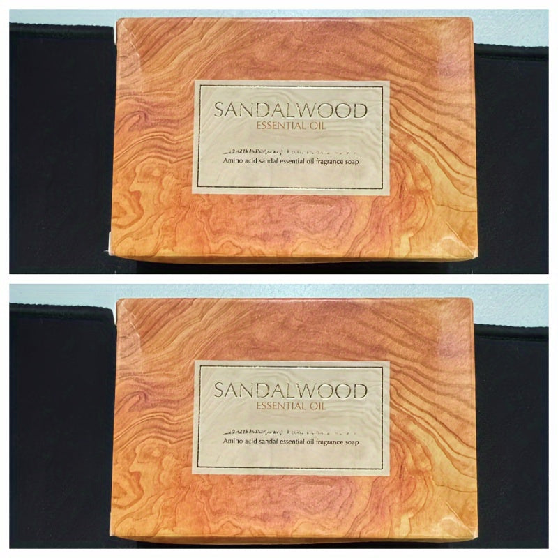 2pcs Agarwood & Sandalwood Essential Oil Soaps