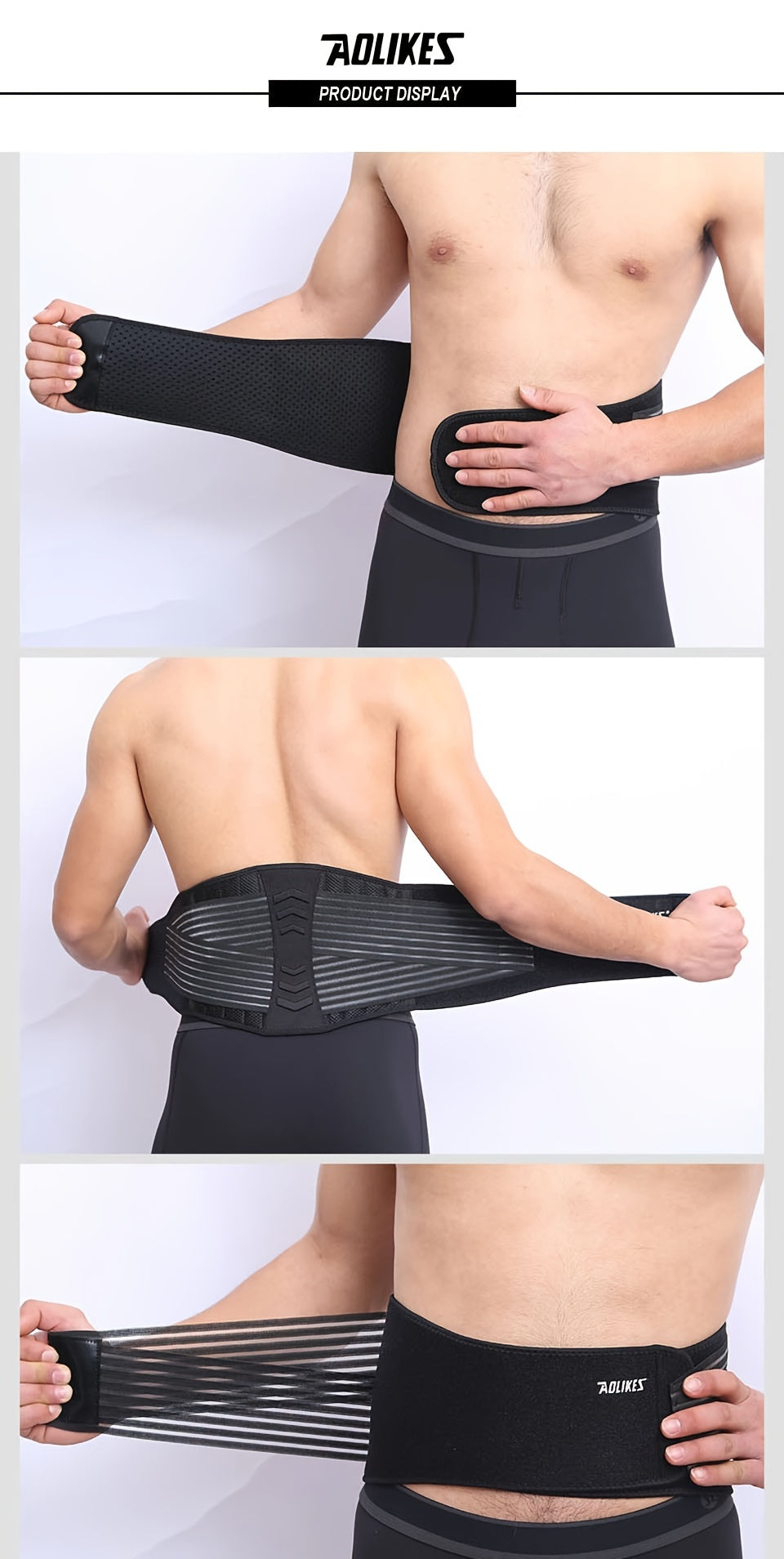 AOLIKES Lumbar Support Belt for Men & Women for Work, Heavy Lifting,
