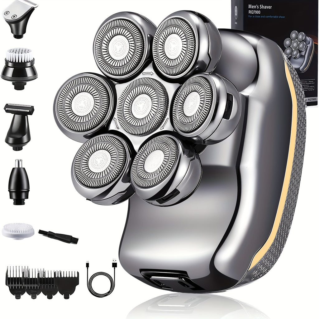 Men's Electronic Head Shaver Razor - Rechargeable Cordless Hair Shaving Razor
