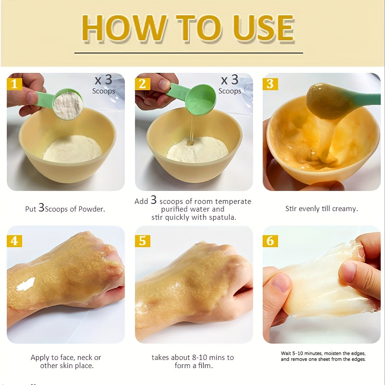 Collagen Jelly Facial Mask powder