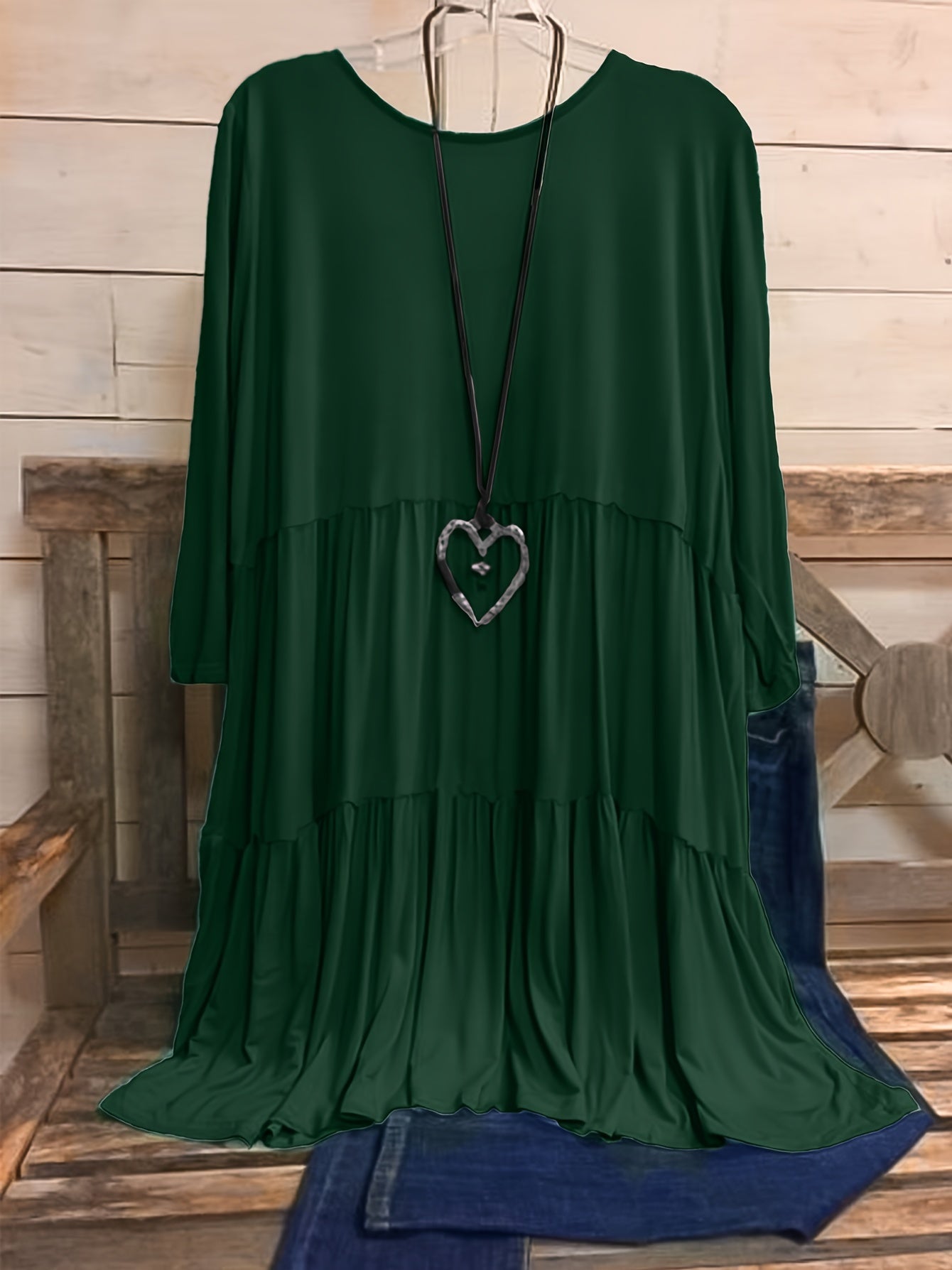 Plus Size Women's Chic Smock Dress