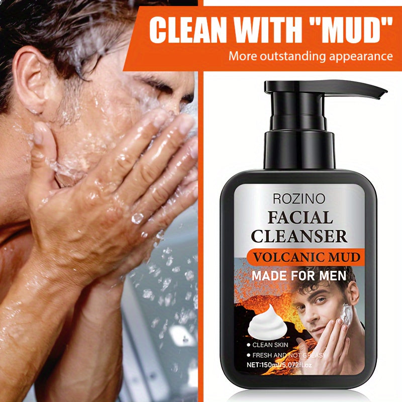 Instant Clean Men's Volcanic Mud Facial Cleanser