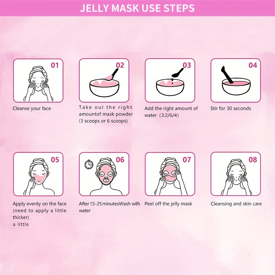 Rose Petal Jelly Facial Mask Powder