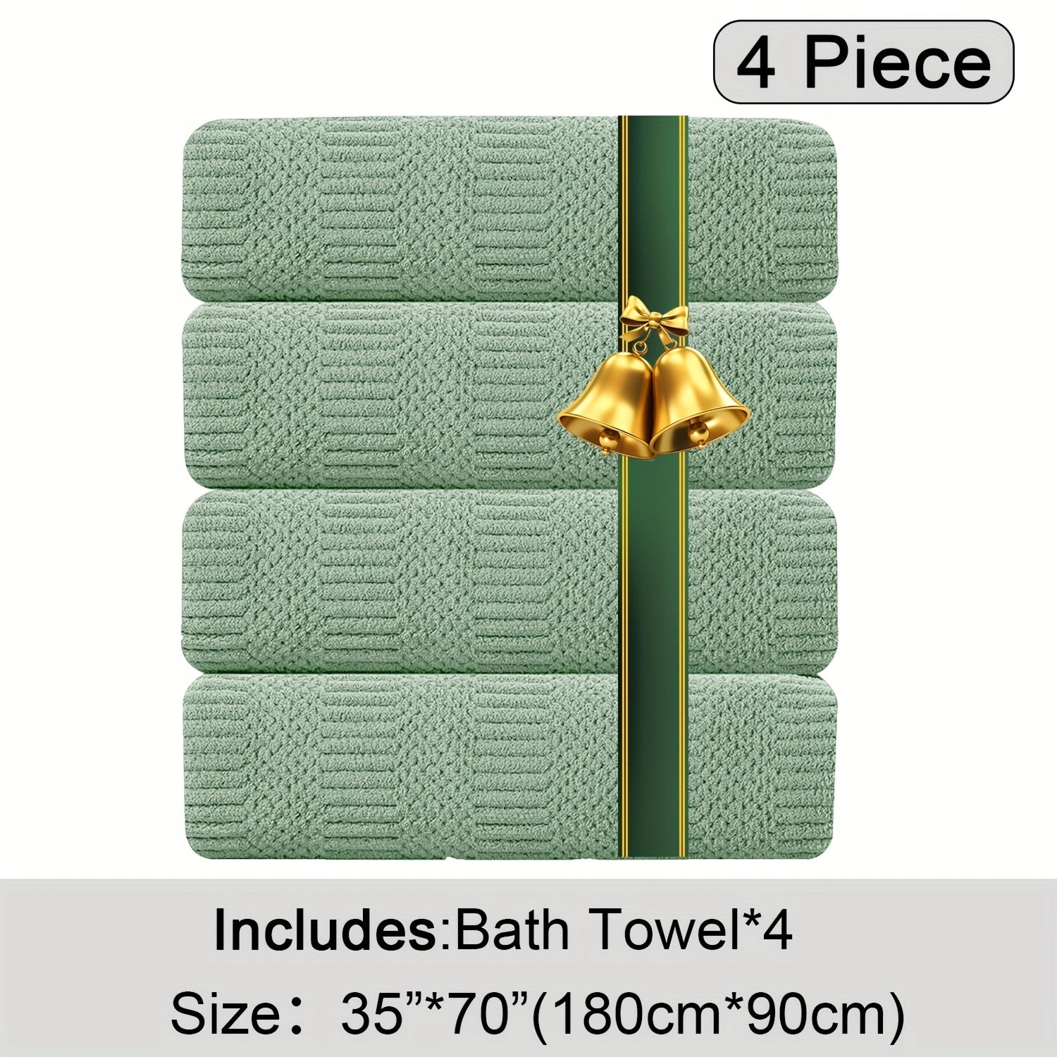 Oversized Bath Towels Set Microfiber