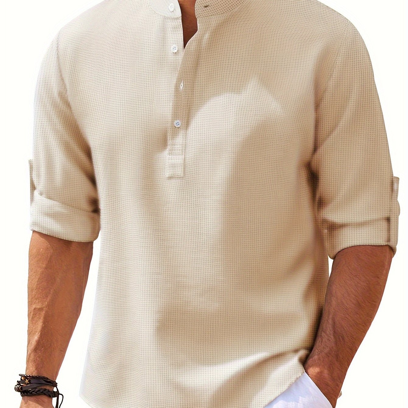 Vintage Plaid Men's Shirt for Spring/Fall: Durable, Casual Elegance with Comfort Fit