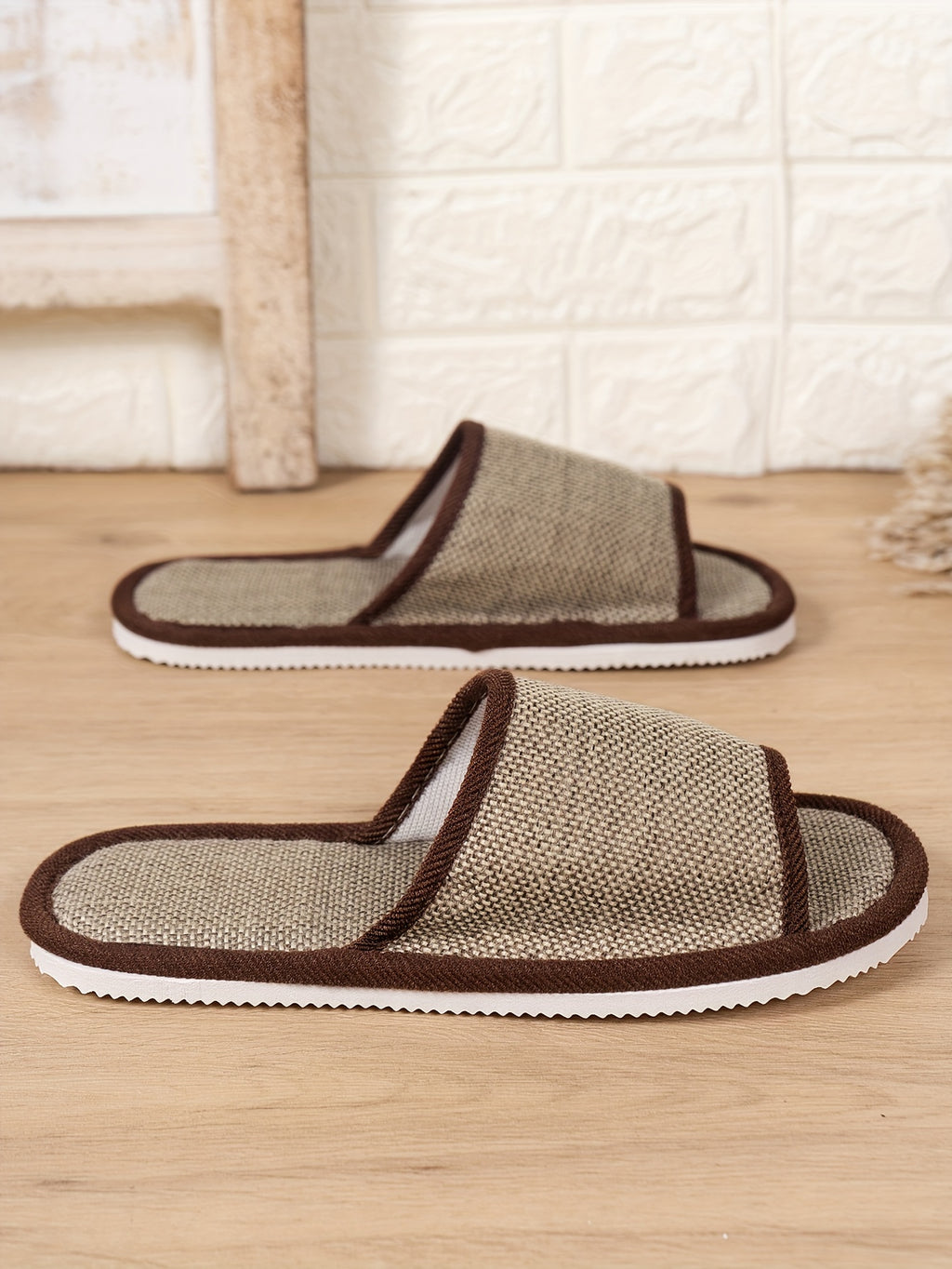 Mens Open Toe Slippers