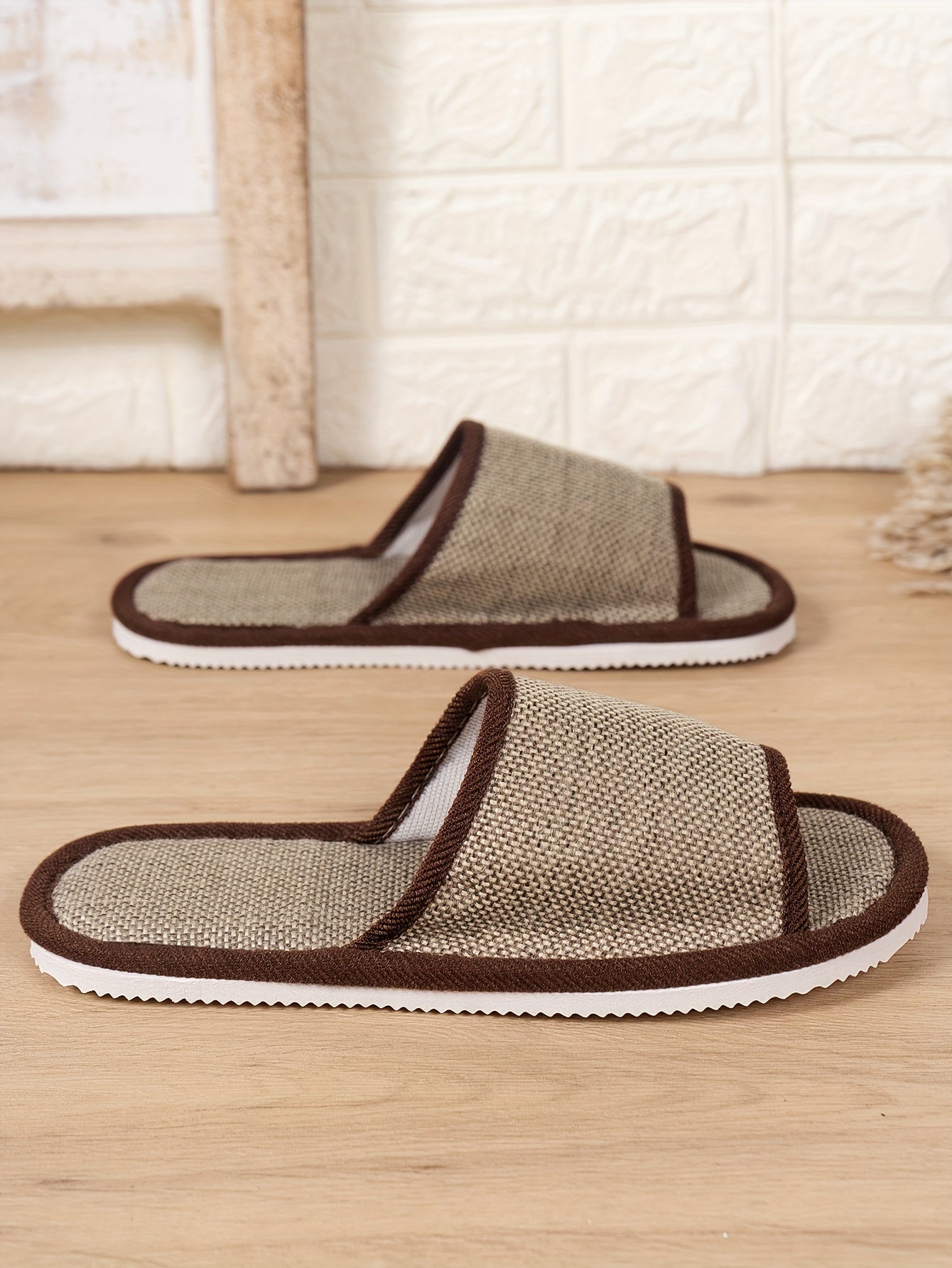Mens Open Toe Slippers