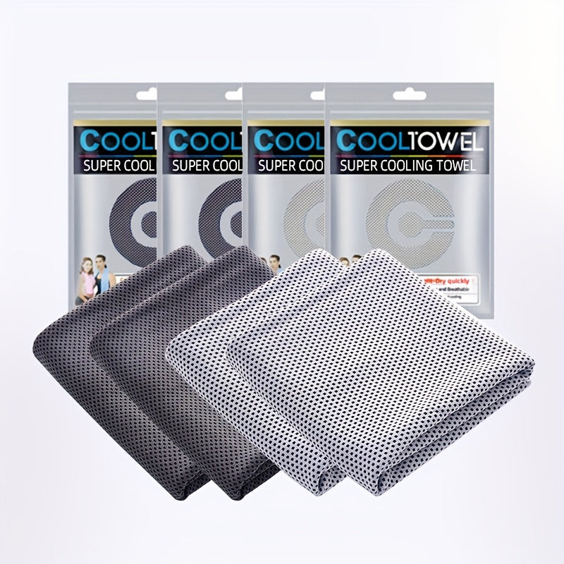 4pcs Cooling Towels (35.4 * 11.8 Inches)