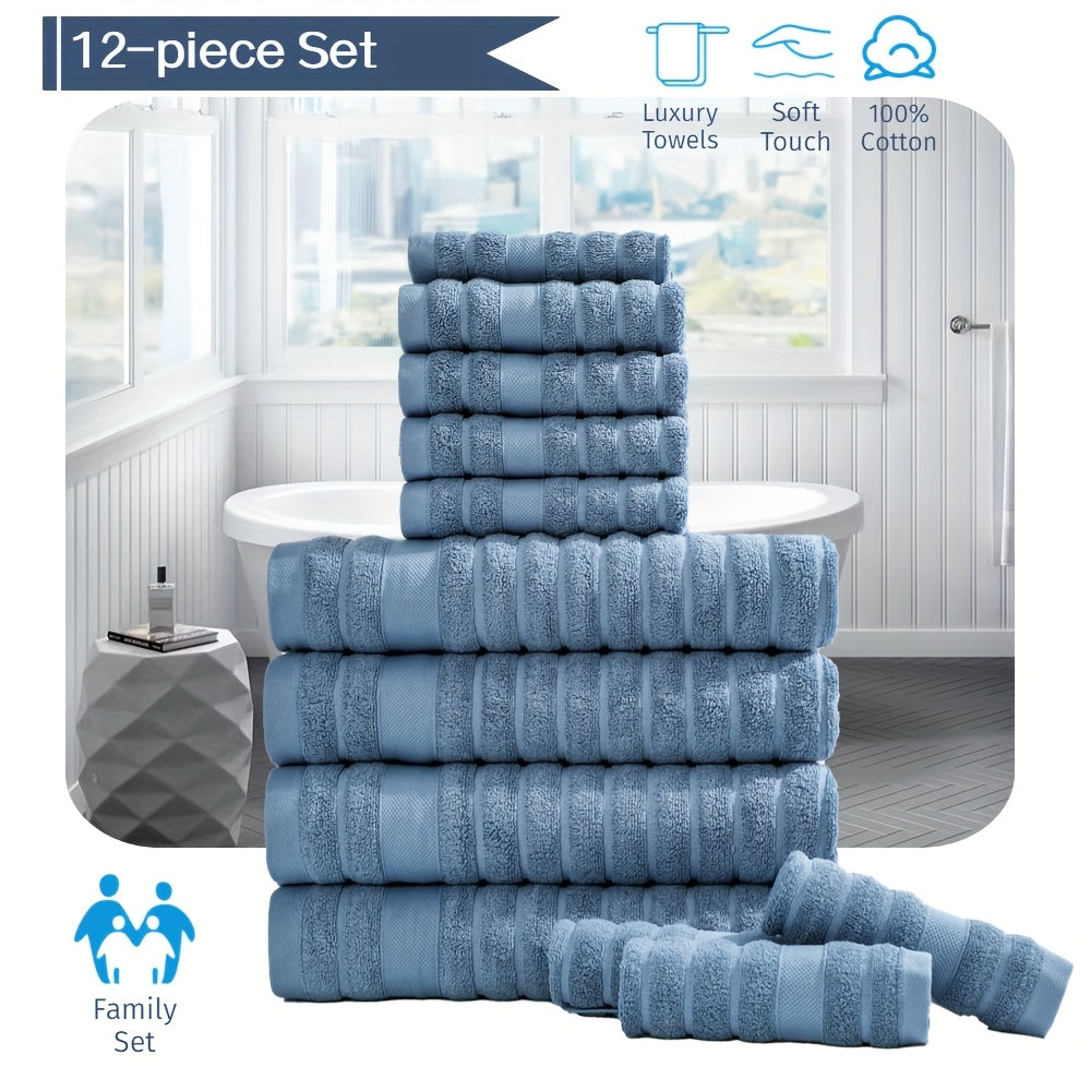 12pcs Towels Set