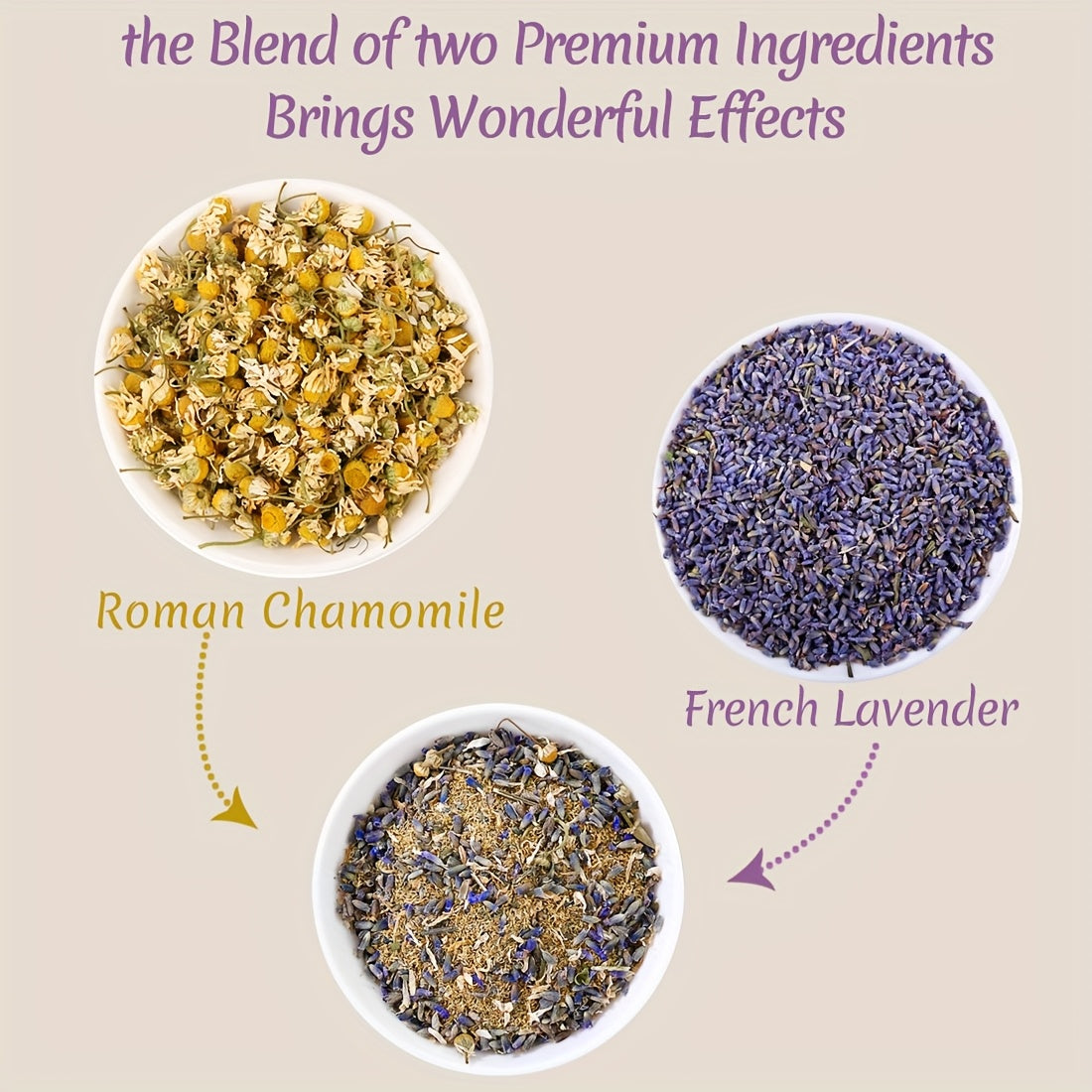 100 Premium Chamomile & Lavender Tea Bags